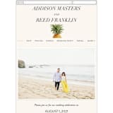 "Party in Paradise" - Wedding Website in Pineapple by Erin Hodges - Guest Management