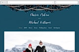 "Strands Of Lights" - Wedding Website in Navy by Hooray Creative - Desktop Design