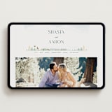 "Mountaintop" - Wedding Website in Evergreen by Paper Sun Studio - Desktop Design