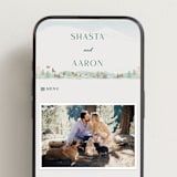 "Mountaintop" - Wedding Website in Evergreen by Paper Sun Studio - Mobile Layout