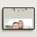 "Floral Tribute" - Wedding Website in Moss by Chris Griffith - Desktop Design