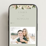 "Floral Tribute" - Wedding Website in Moss by Chris Griffith - Mobile Layout