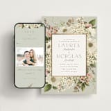 "Floral Tribute" - Wedding Website in Moss by Chris Griffith - Match Your Stationery