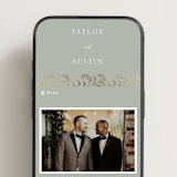 "Riviera" - Wedding Website in Willow by Leia Matt - Mobile Layout