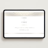 "Moderne" - Wedding Website in Alabaster by Pixel and Hank - Desktop Design