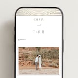 "Moderne" - Wedding Website in Alabaster by Pixel and Hank - Mobile Layout