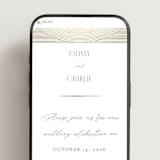 "Moderne" - Wedding Website in Alabaster by Pixel and Hank - Mobile Layout