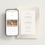 "Moderne" - Wedding Website in Alabaster by Pixel and Hank - Match Your Stationery
