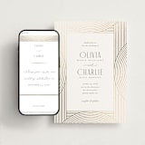 "Moderne" - Wedding Website in Alabaster by Pixel and Hank - Match Your Stationery