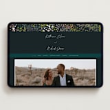 "By the Creek" - Wedding Website in Emerald by Becky Nimoy - Desktop Design