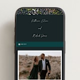 "By the Creek" - Wedding Website in Emerald by Becky Nimoy - Mobile Layout