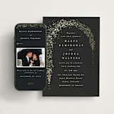 "Winter Garland" - Wedding Website in Tuxedo by Leah Bisch - Match Your Stationery