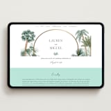 "The Greenhouse" - Wedding Website in Seagreen by Elly - Desktop Design