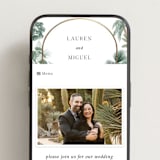 "The Greenhouse" - Wedding Website in Seagreen by Elly - Mobile Layout