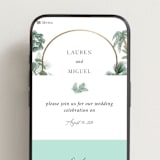 "The Greenhouse" - Wedding Website in Seagreen by Elly - Mobile Layout