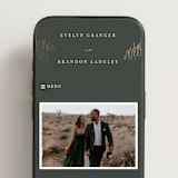 "Peaks" - Wedding Website in Hunter by Sarah Brown - Mobile Layout