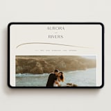 "gathering" - Wedding Website in Smoke by Olivia Raufman - Desktop Design