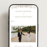 "floral crest" - Wedding Website in Champagne by Cass Loh - Mobile Layout