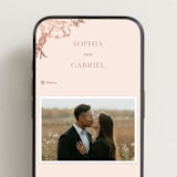 "mon amour" - Wedding Website in Sweet Blush by Design Lotus - Mobile Layout