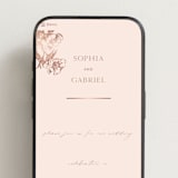"mon amour" - Wedding Website in Sweet Blush by Design Lotus - Mobile Layout