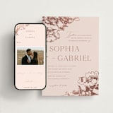 "mon amour" - Wedding Website in Sweet Blush by Design Lotus - Match Your Stationery
