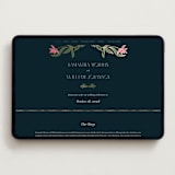 "Gilded Tapestry" - Wedding Website in Midnight Garden by Simona Camp - Desktop Design
