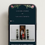 "Gilded Tapestry" - Wedding Website in Midnight Garden by Simona Camp - Mobile Layout