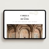 "Golden Stamp" - Wedding Website in Snow by FRANI - Desktop Design