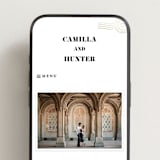 "Golden Stamp" - Wedding Website in Snow by FRANI - Mobile Layout