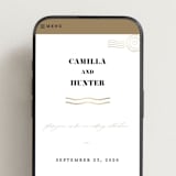 "Golden Stamp" - Wedding Website in Snow by FRANI - Mobile Layout