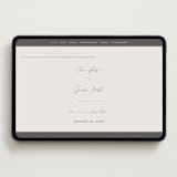"Simple Lines" - Wedding Website in Linen by Michelle Taylor - Desktop Design