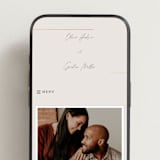 "Simple Lines" - Wedding Website in Linen by Michelle Taylor - Mobile Layout
