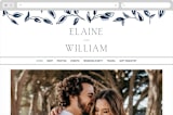 "Forever Intertwined" - Wedding Website in Navy by Lindsay Stetson Thompson - Desktop Design