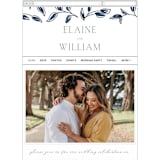 "Forever Intertwined" - Wedding Website in Navy by Lindsay Stetson Thompson - Mobile Layout
