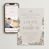 "Illuminated Storybook" - Wedding Website in Linen by Alethea and Ruth - Match Your Stationery