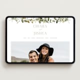 "Lovely" - Wedding Website in Moss by Petra Kern - Desktop Design