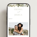 "Lovely" - Wedding Website in Moss by Petra Kern - Mobile Layout
