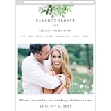 "Leafy ampersand" - Wedding Website in Mint Leaf by Jennifer Wick - Mobile Layout
