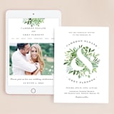 "Leafy ampersand" - Wedding Website in Mint Leaf by Jennifer Wick - Match Your Stationery
