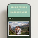 "Mountain View" - Wedding Website in Forest by Nam Bourassa - Mobile Layout