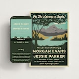 "Mountain View" - Wedding Website in Forest by Nam Bourassa - Match Your Stationery