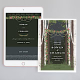 "Enchanted Forest" - Wedding Website in Amaranth by Susan Moyal - Match Your Stationery