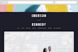"Happy Day" - Wedding Website in Carnival by Angela Marzuki - Desktop Design