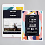 "Happy Day" - Wedding Website in Carnival by Angela Marzuki - Match Your Stationery