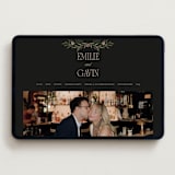 "Emilie" - Wedding Website in Noir by Randi Cirelli - Desktop Design