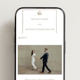 "Hydrangea bloom" - Wedding Website in Cotton by Stacey Meacham - Mobile Layout