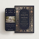 "Botanical Tapestry" - Wedding Website in Navy by Jess Rosa Beck - Match Your Stationery