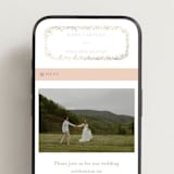 "Victorian Trellis" - Wedding Website in Golden Summer by Erin L. Wilson - Mobile Layout