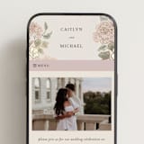 "dancing in the garden" - Wedding Website in Blush Meadow by Grae - Mobile Layout