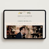 "Garden Feast" - Wedding Website in Garden by Elly - Desktop Design